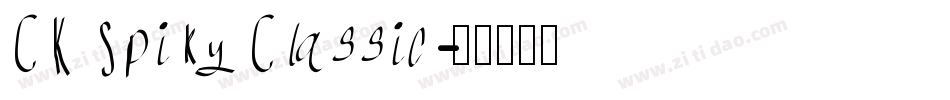 CK Spiky Classic字体转换